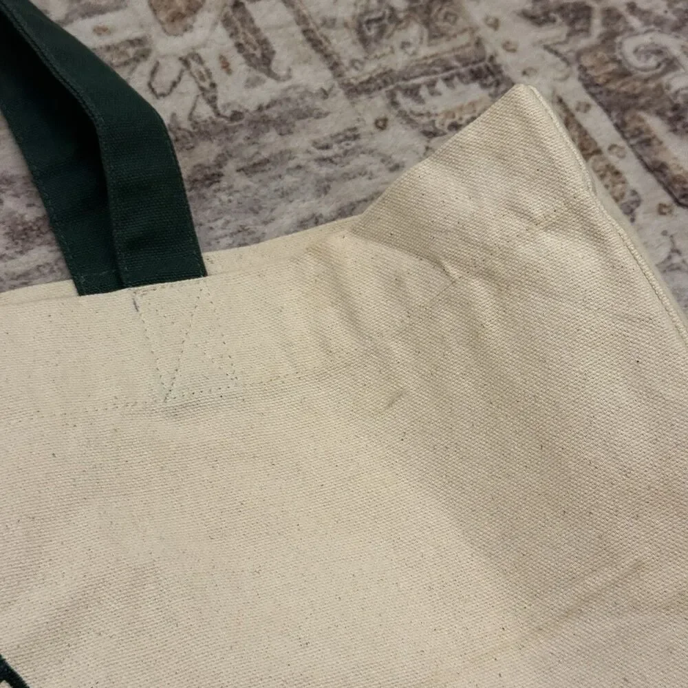 Polo Ralph Lauren Waterkeeper Alliance Organic Cotton Canvas Tote Bag Horse Logo